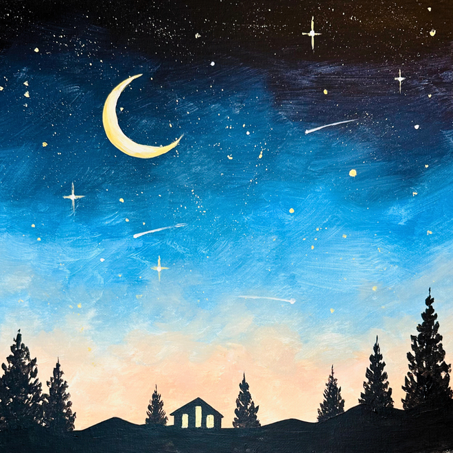 Sip & Paint – Celestial Moon