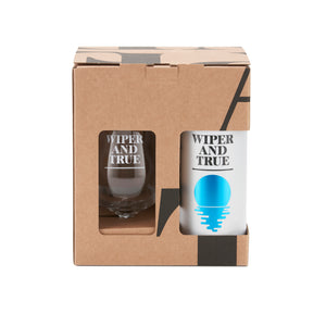 Wiper and True Low-Alcohol Gift Box: Tulip Glass & Three Beers