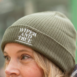 Wiper and True Embroidered Logo Beanie