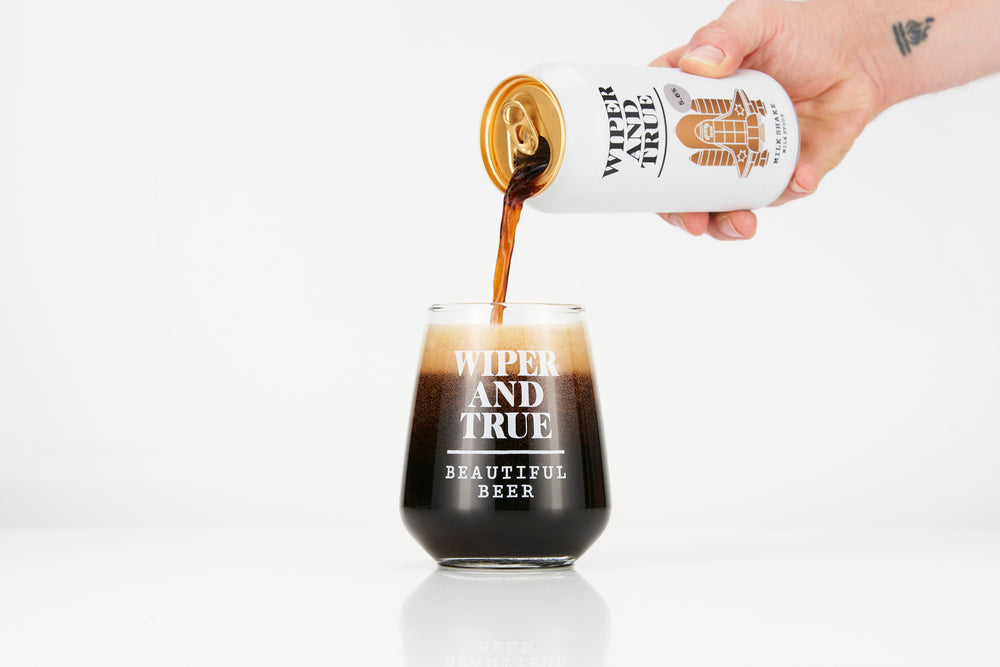Wiper and True Stout Gift Box: Tulip Glass & Three Beers