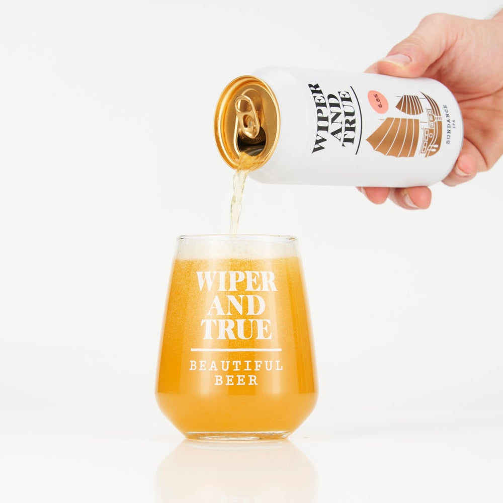 Wiper and True Favourites Gift Box: Tulip Glass & Three Beers